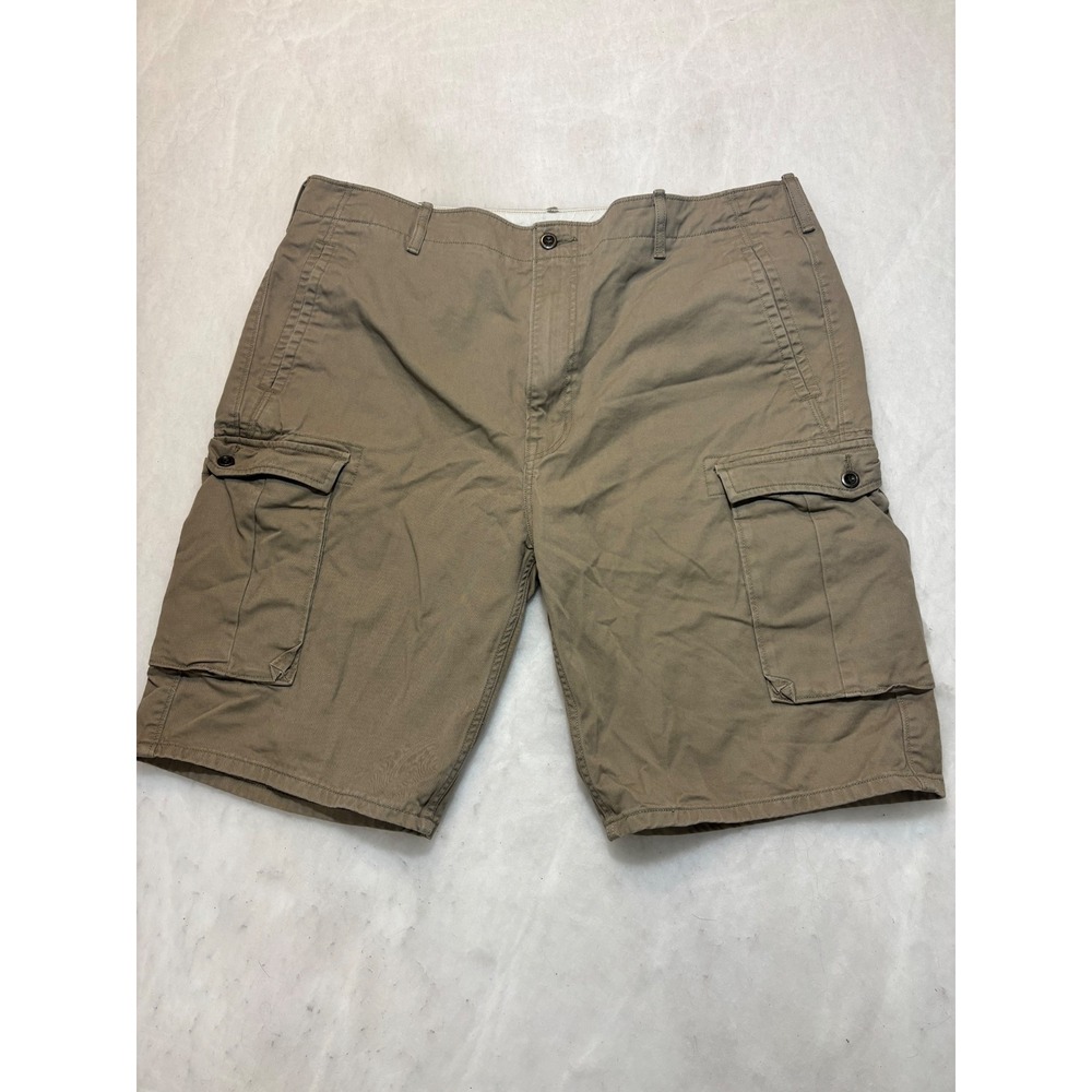 Levi Strauss Co Mens Cargo‎ Shorts Khaki Tan W40 Utility Pocket Casual